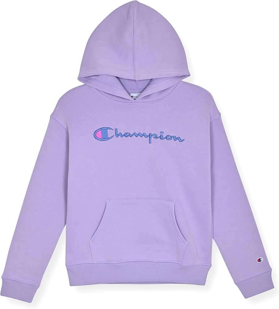 Champion Girls Hoodie for Kids Pullover Sweatshirt For Girls Athletic Sweater