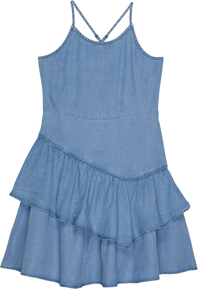 HABITUAL girl Girl's Ruffle Dropwaist Dress (Big Kids)