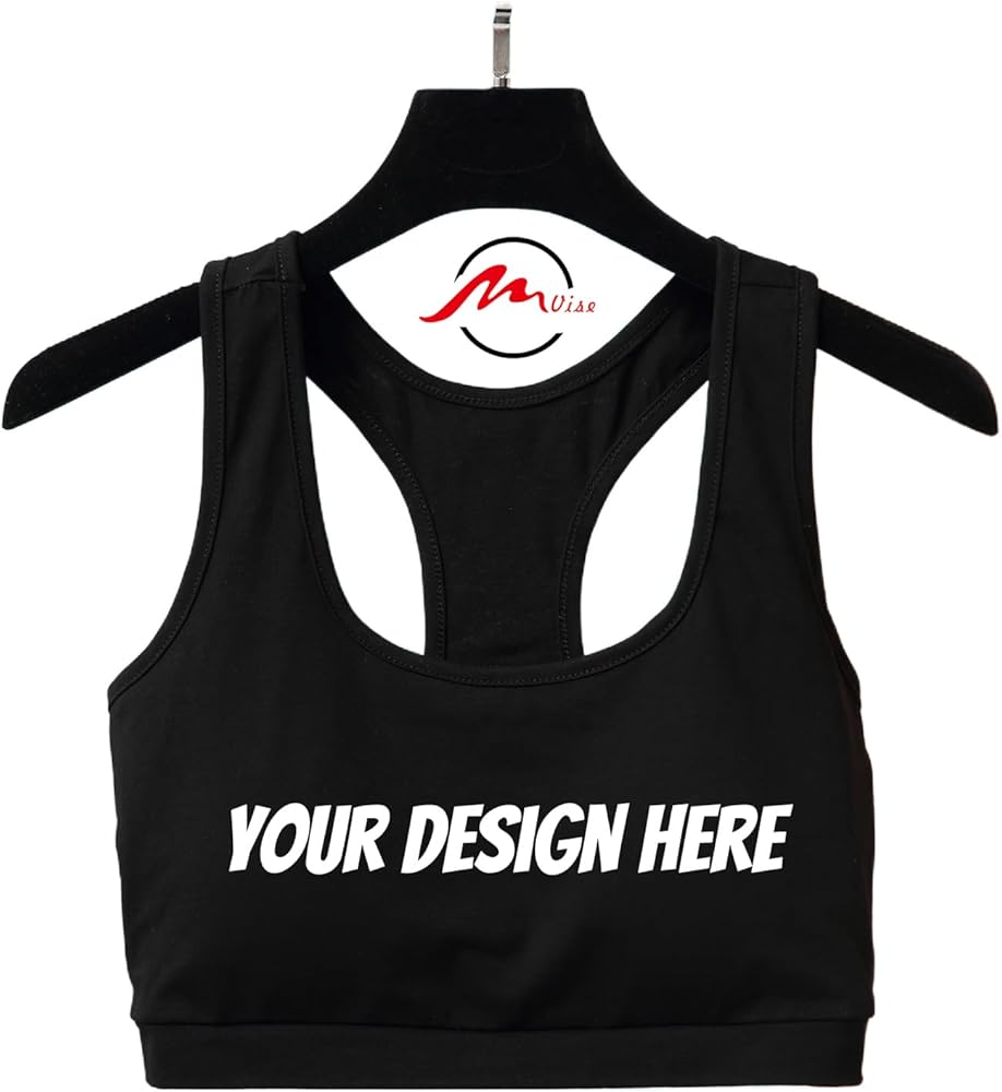 Custom DIY Youth Yoga Bras Girl Soft Sports Bra Female Base Bra Personalized Gift