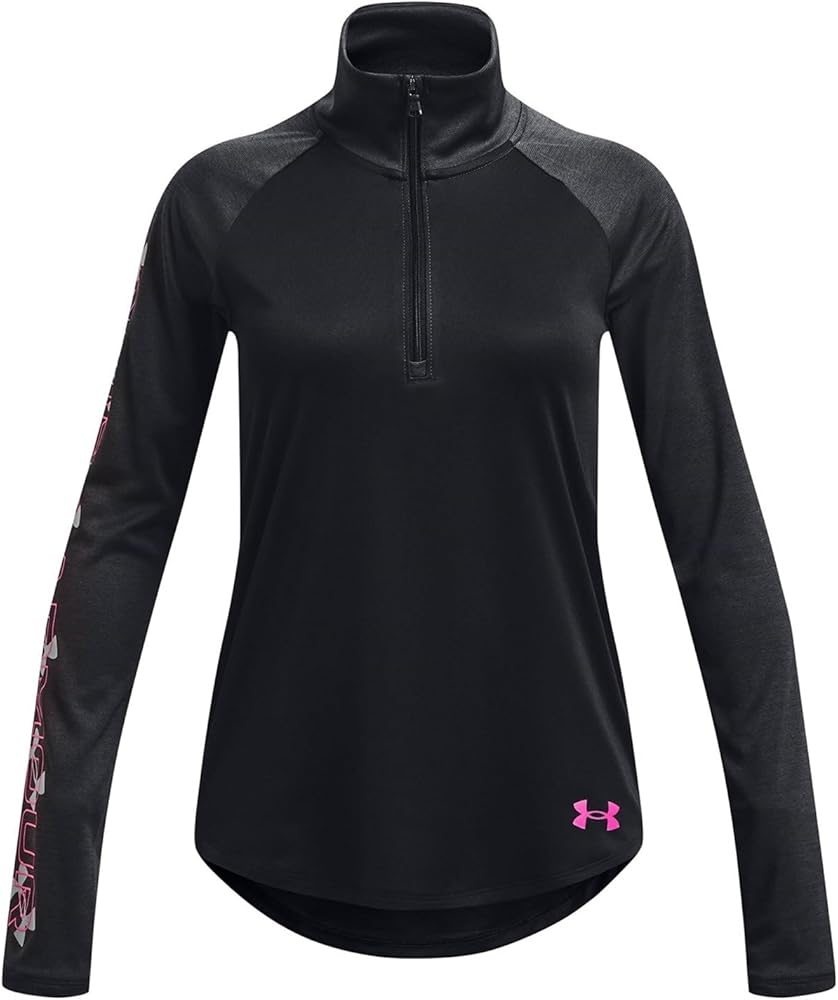 Under Armour Girls' Tech Graphic Long Sleeve Half Zip