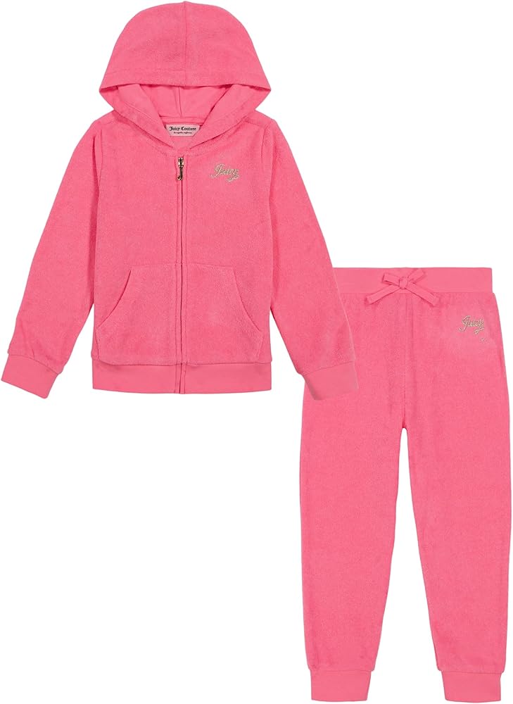 Juicy Couture 2 Piece Zip Hoodie Jogger Set