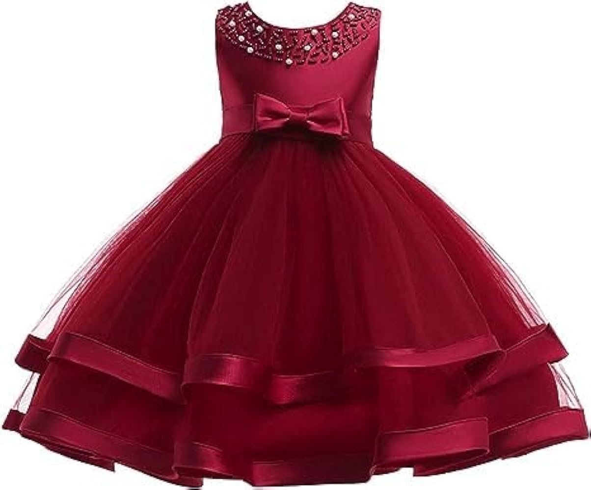 AIMJCHLD 6M-9T Christmas Day Pageant Party Ball Gown Formal Dresses