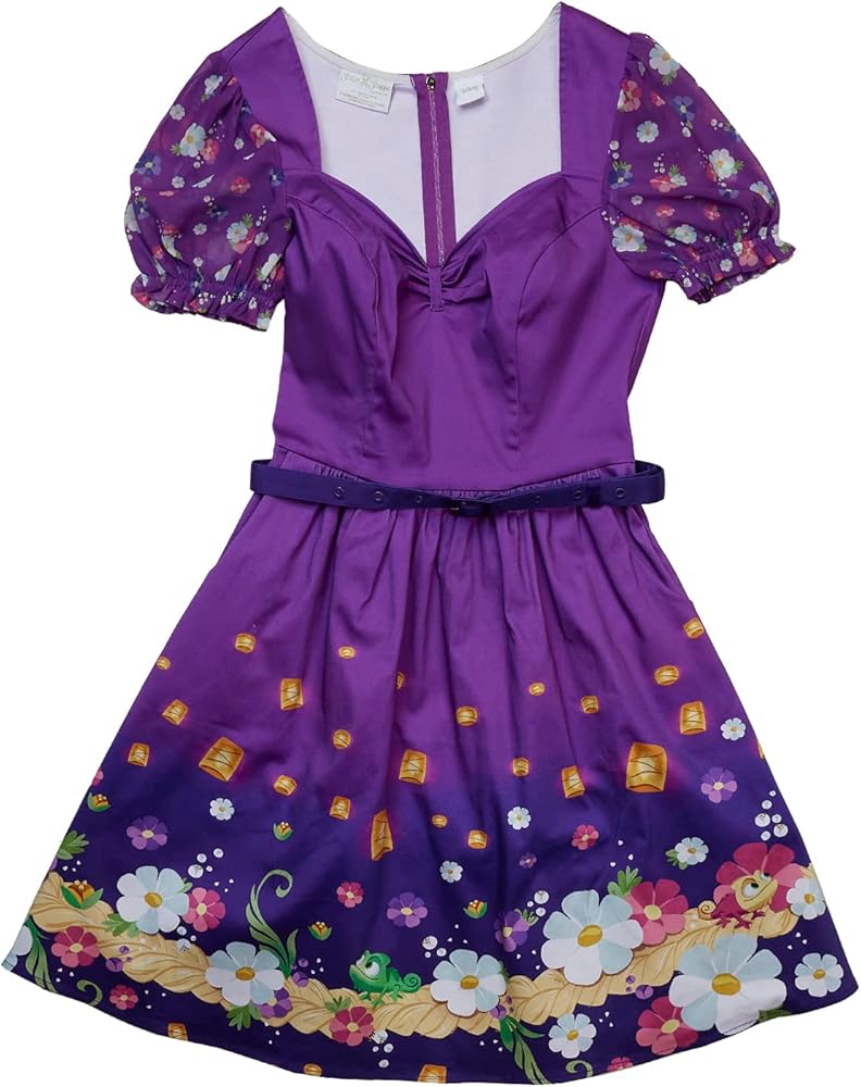 Loungefly Stitch Shoppe Disney Rapunzel Floral Lantern Allison Dress - Size Medium