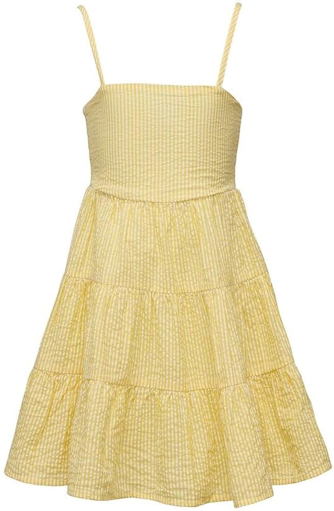 Snapper Rock Girls' Marigold Stripe Beach Dress (Little Big Kids)