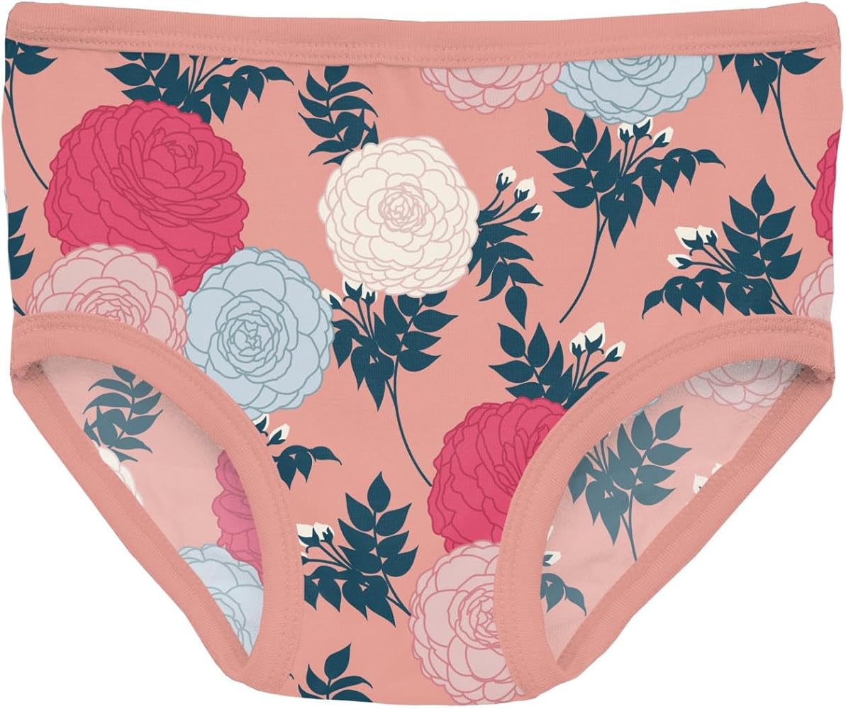 KicKee Girls Print Underwear, Soft Girl Panties, Toddler to Big Kid, All Day Wear