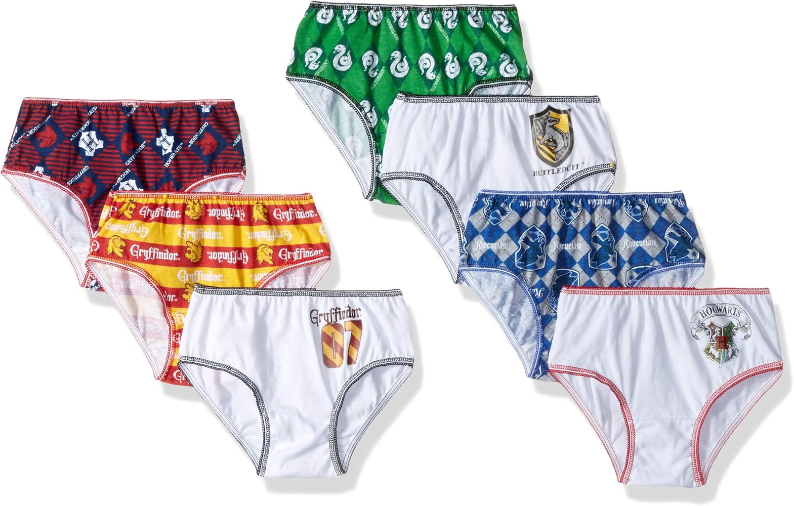 Harry Potter Girls Panties - 7-Pack Underwear Sizes 4,6,8