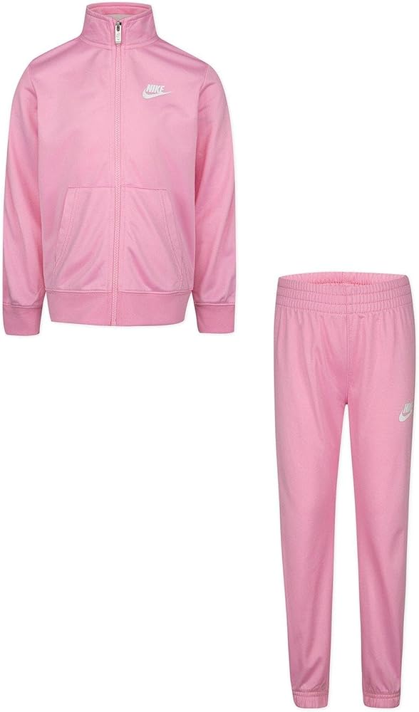 Nike Baby Girl's Sportswear Tricot Tracksuit (Toddler) Pink 3 Toddler