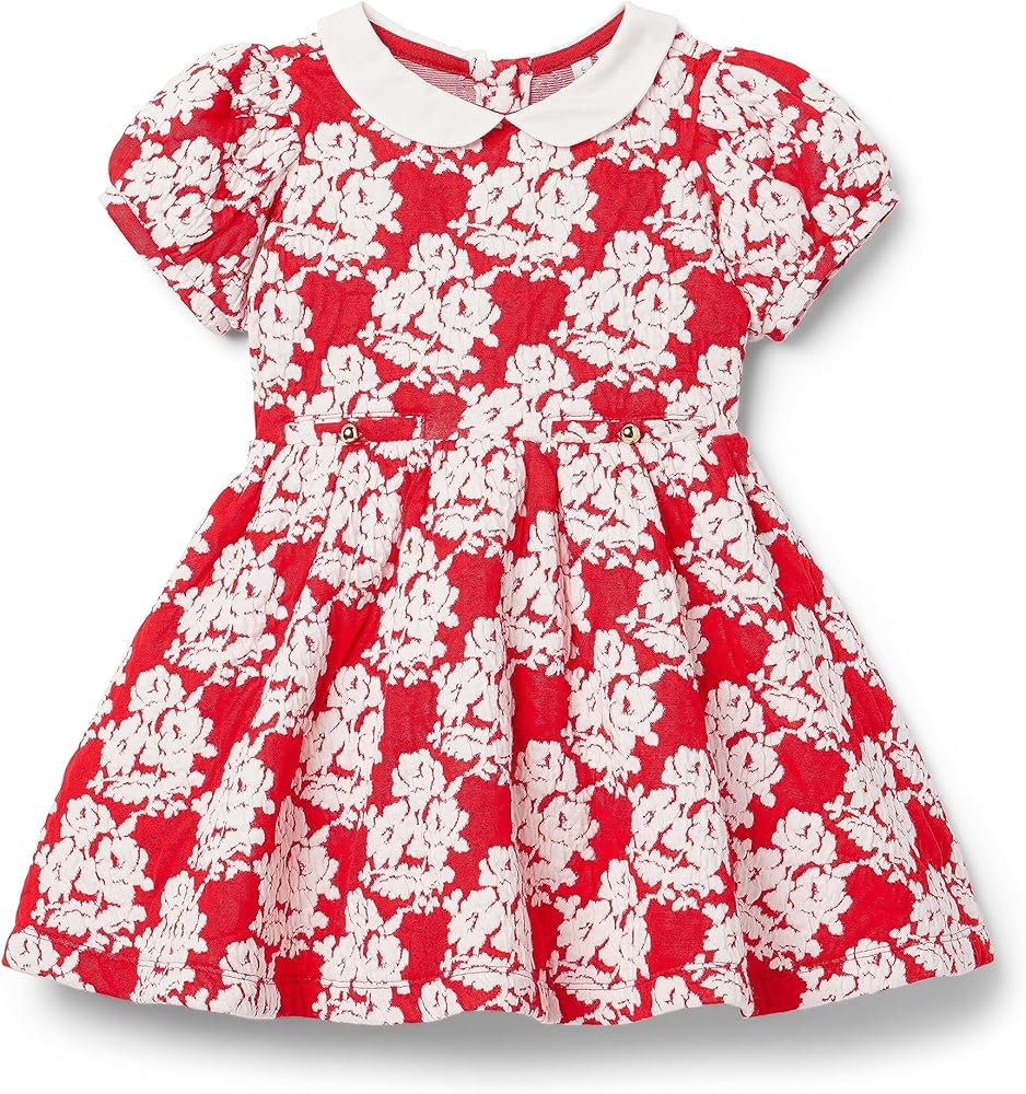 Janie and Jack Girl's Jaquard Collared Dress (Toddler/Little Kids/Big Kids)