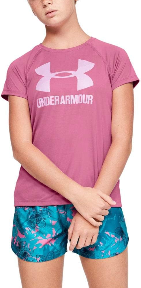 Under Armour Girls' Big Logo Solid Short Sleeve T-shirt