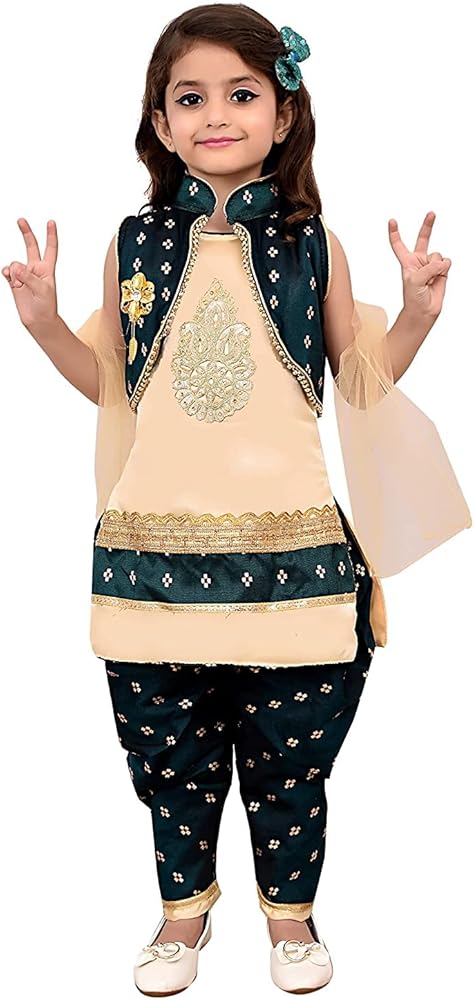 Maurya Girls Wear Beautiful Patiala Set For Girls