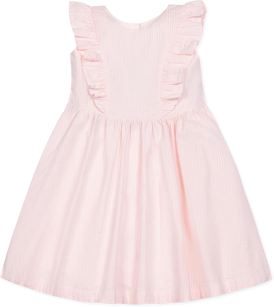 Hope & Henry Girls' Flutter Sleeve Fit and Flare Dress