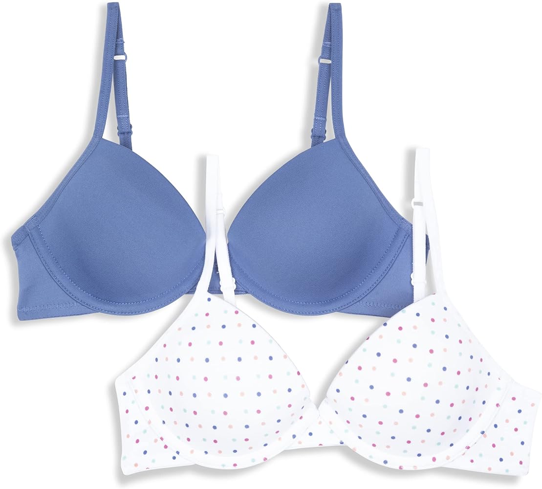 Hanes Girls' Big Molded Underwire Bra (Pack of 2)