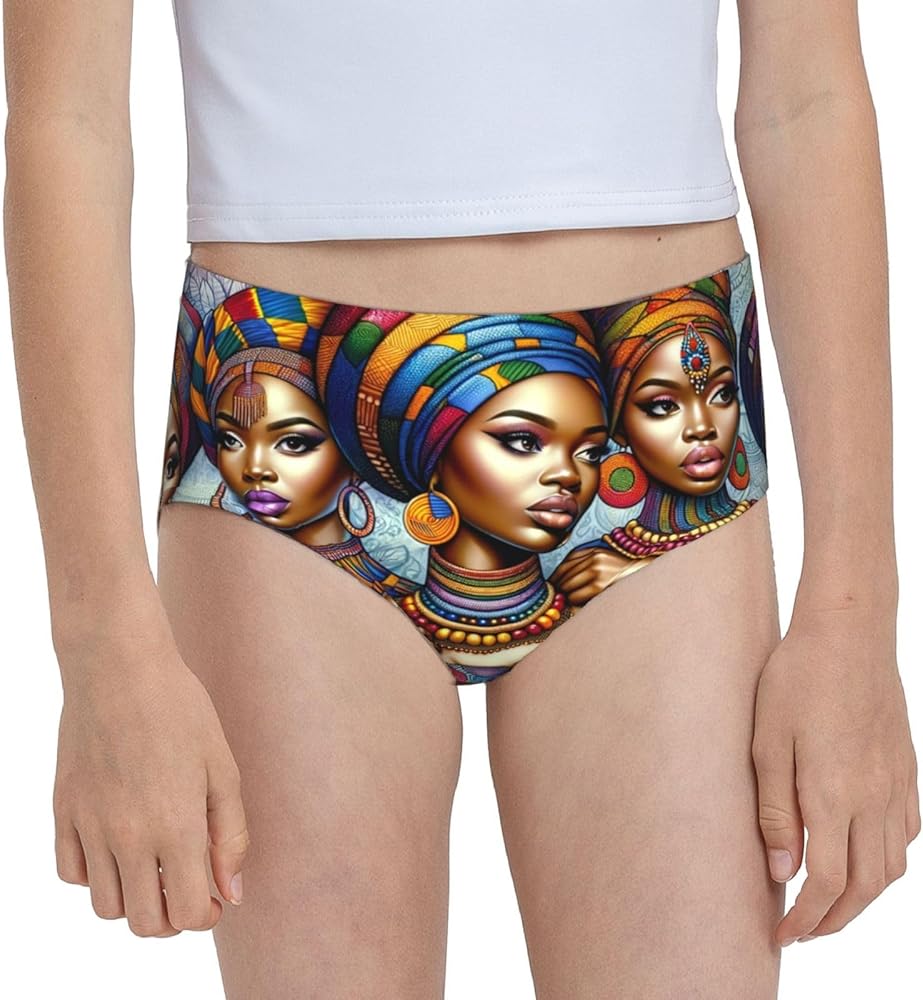 Augenstern Cotton Underwear Africa-Black-Women Girls'Briefs Soft Underpants