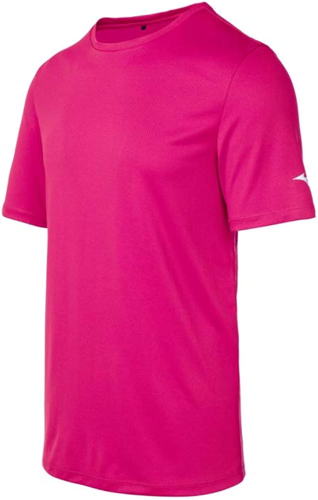 Mizuno girls Tee Training Apparel, Shocking Pink, Medium