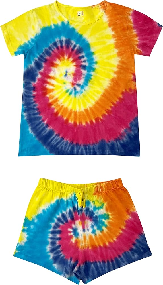 Just Love Two Piece Girls Tie Dye Short Sets