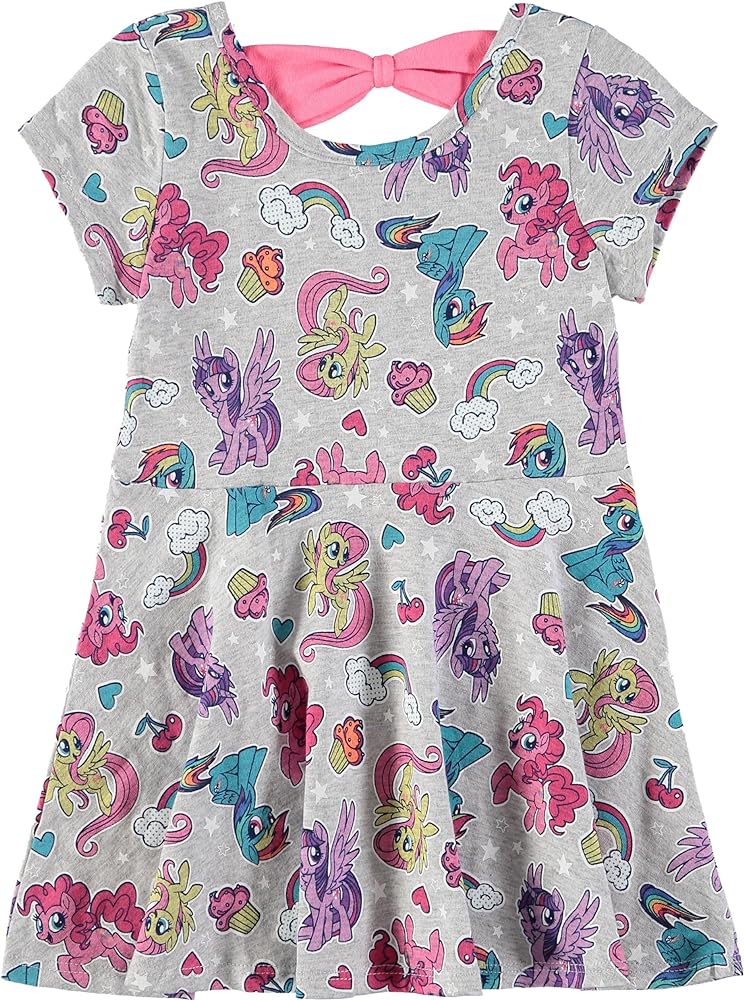 My Little Pony Little Girls' Allover Print Knit Dress