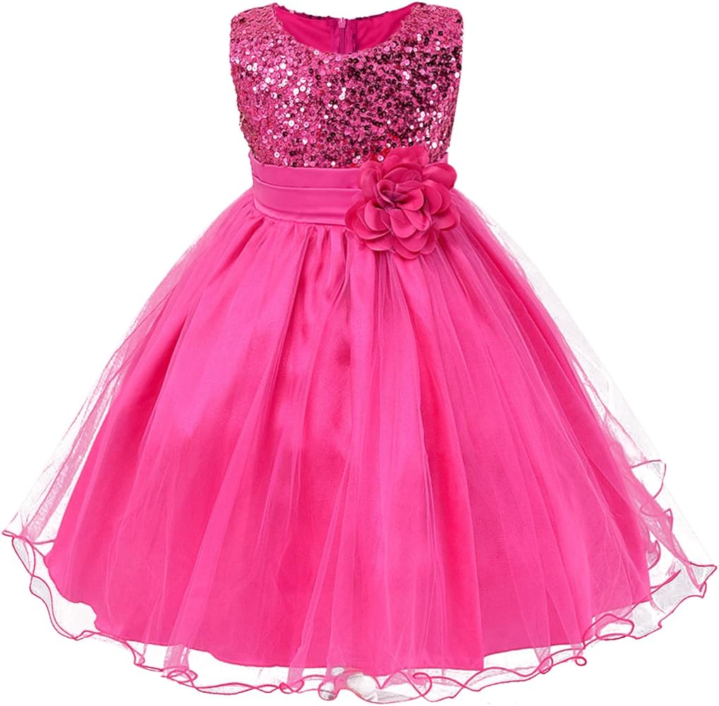 Kids Toddler Girls Dress Spring Summer Print Sleeveless Princess Dress Party Costume Clothing