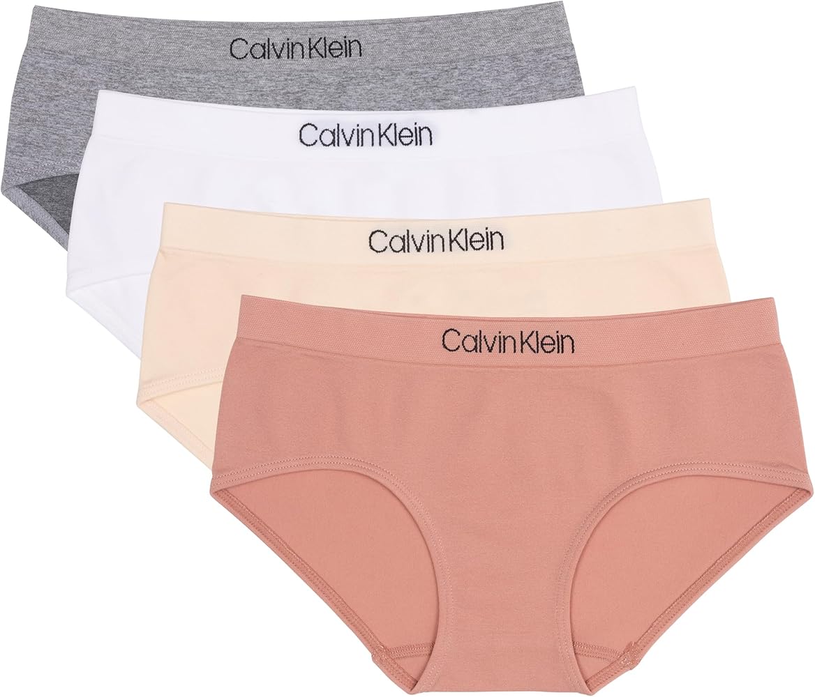 Calvin Klein Girls' Seamless Hipster 4 Pack