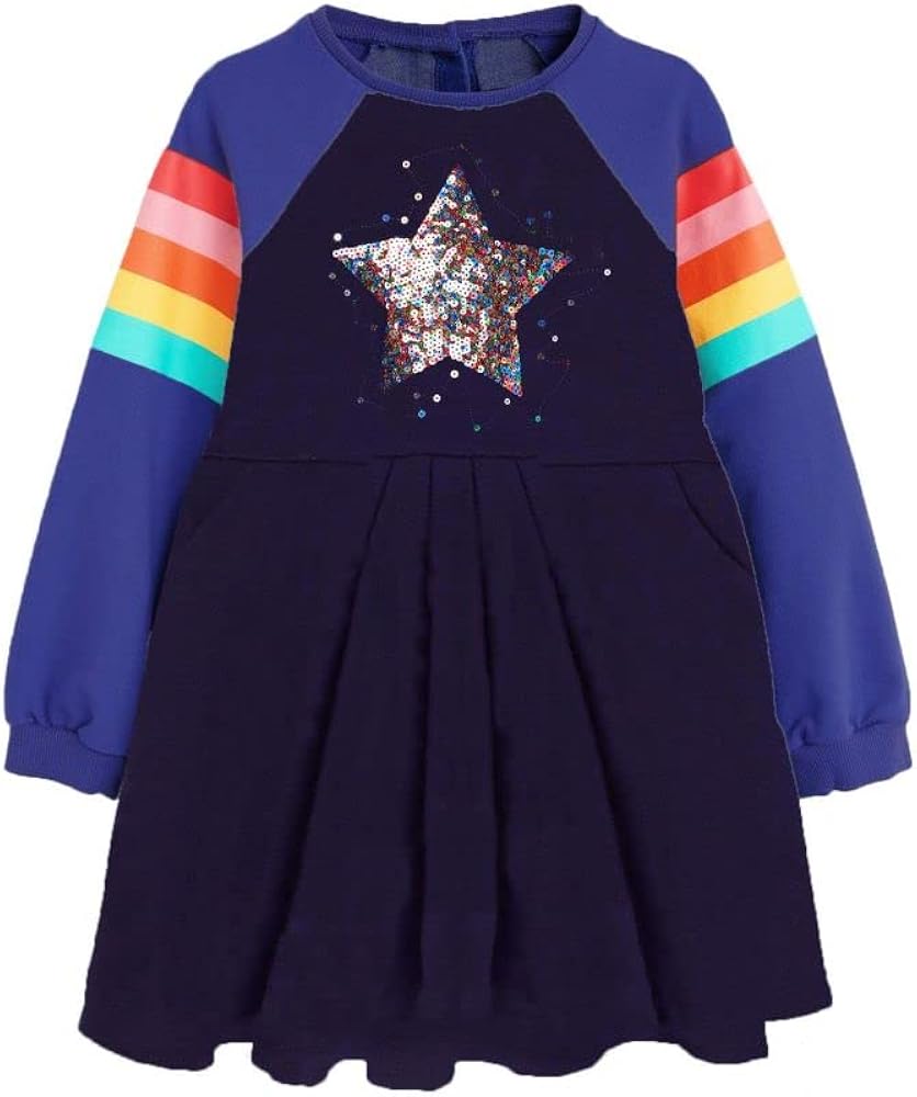 VIKITA Kid Girl Embroidery Dress Long Sleeve LH5702 6T