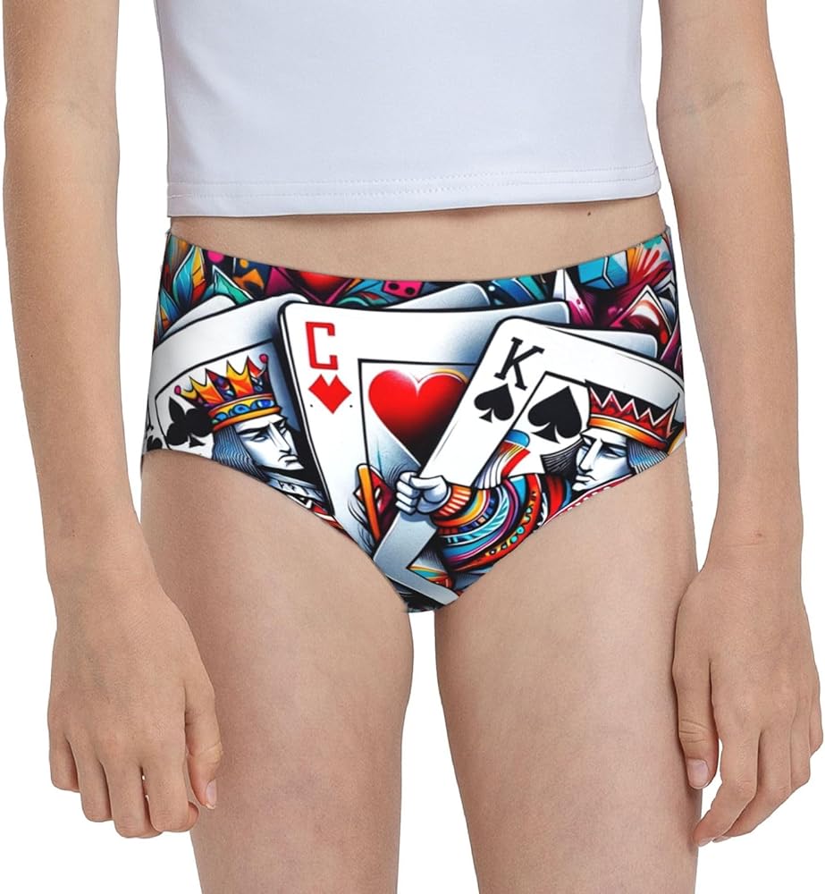 Augenstern Cotton Underwear Poker-Cards Girls'Briefs Soft Underpants