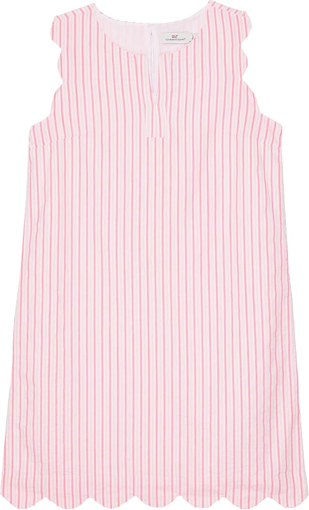 vineyard vines Girl's Seersucker Scallop Shift (Toddler/Little Kids/Big Kids)