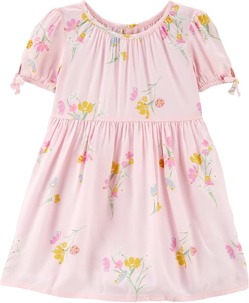 OshKosh B'Gosh Girls' Dress, Pink Floral Print, 2T