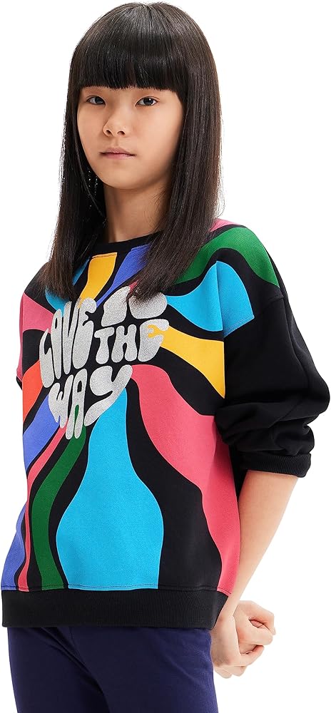 Desigual Girl Knit Sweat Long Sleeve