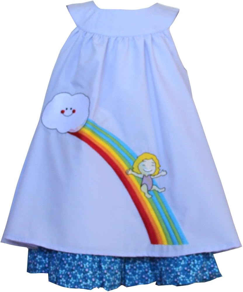 Girl Rainbow Dress Light Purple 4T