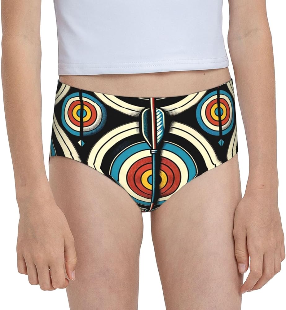 Augenstern Cotton Underwear Archery-Target Girls'Briefs Soft Underpants