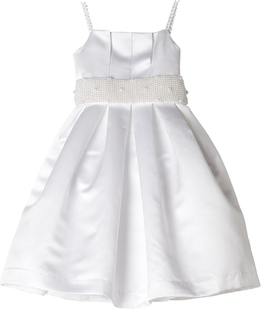 Bonnie Jean Little Girls' Flower Girl Dress With Back Bow