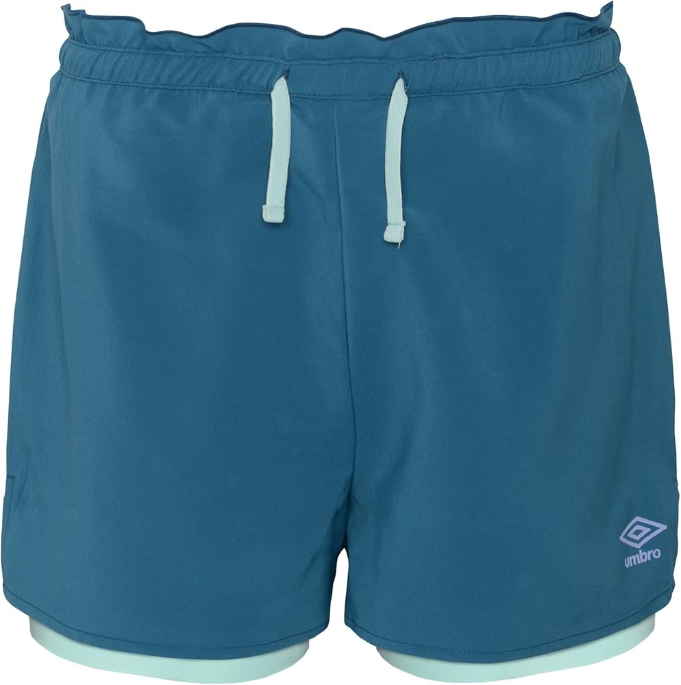 Umbro Girls 2 in 1 Running Short