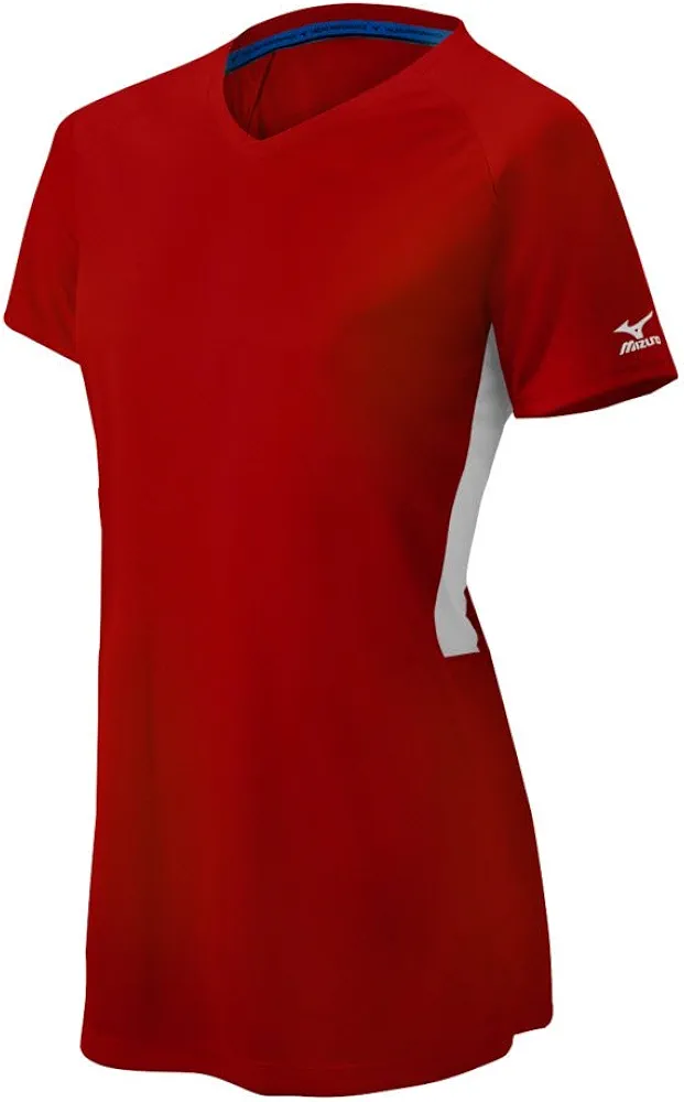 Mizuno Girl's Comp Short-Sleeve V-Neck