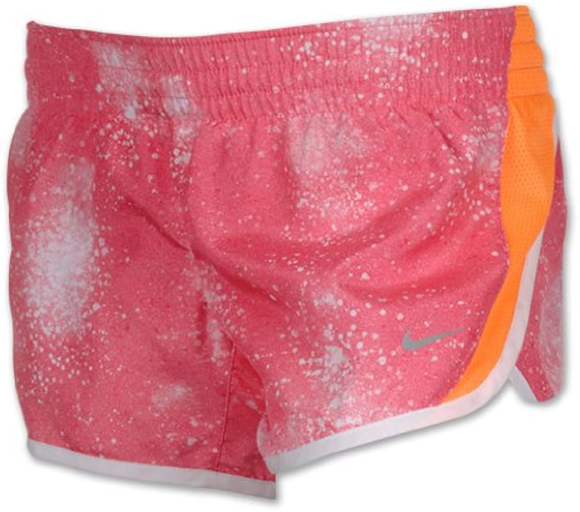 Nike Girls' Galaxy Dust Graphic Dash Running Shorts - Size: XL, Dynamic Pink/White