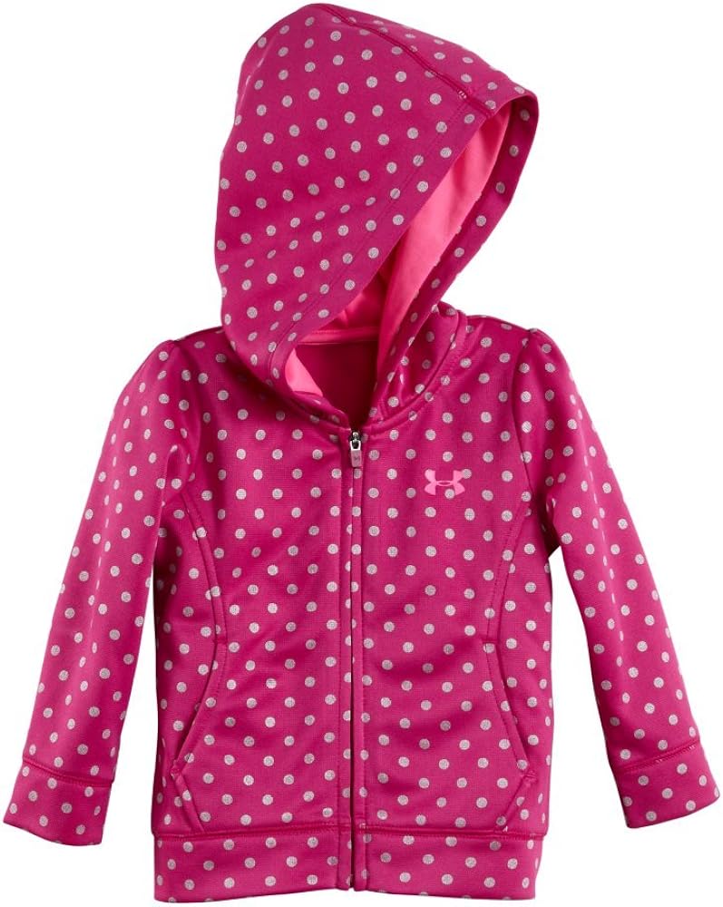 Under Armour Girls 2-6X Dot Logo Hoodie Magenta Toddler