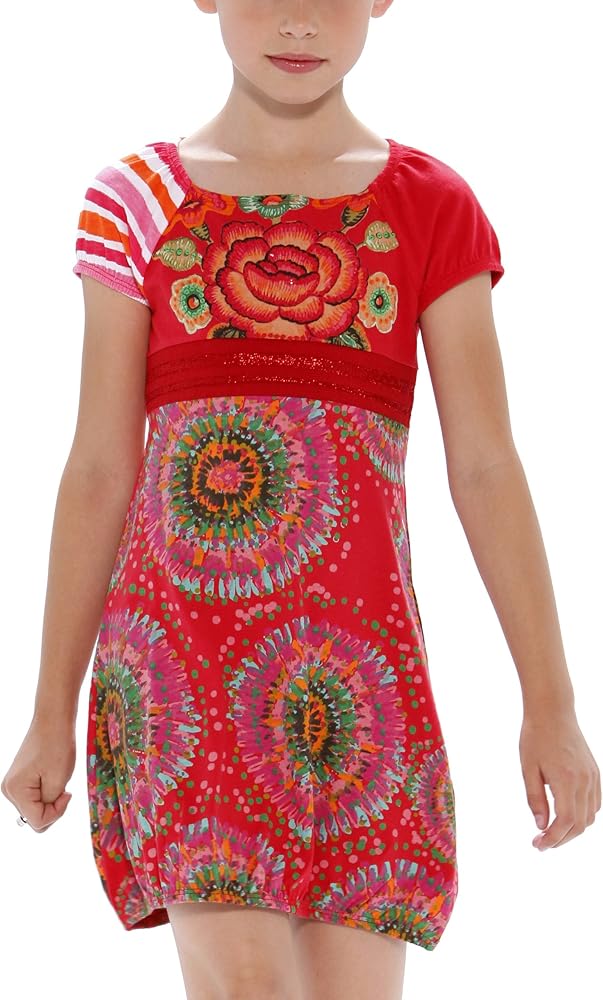 Desigual Big Girls' Starburst Print Bubble Dress