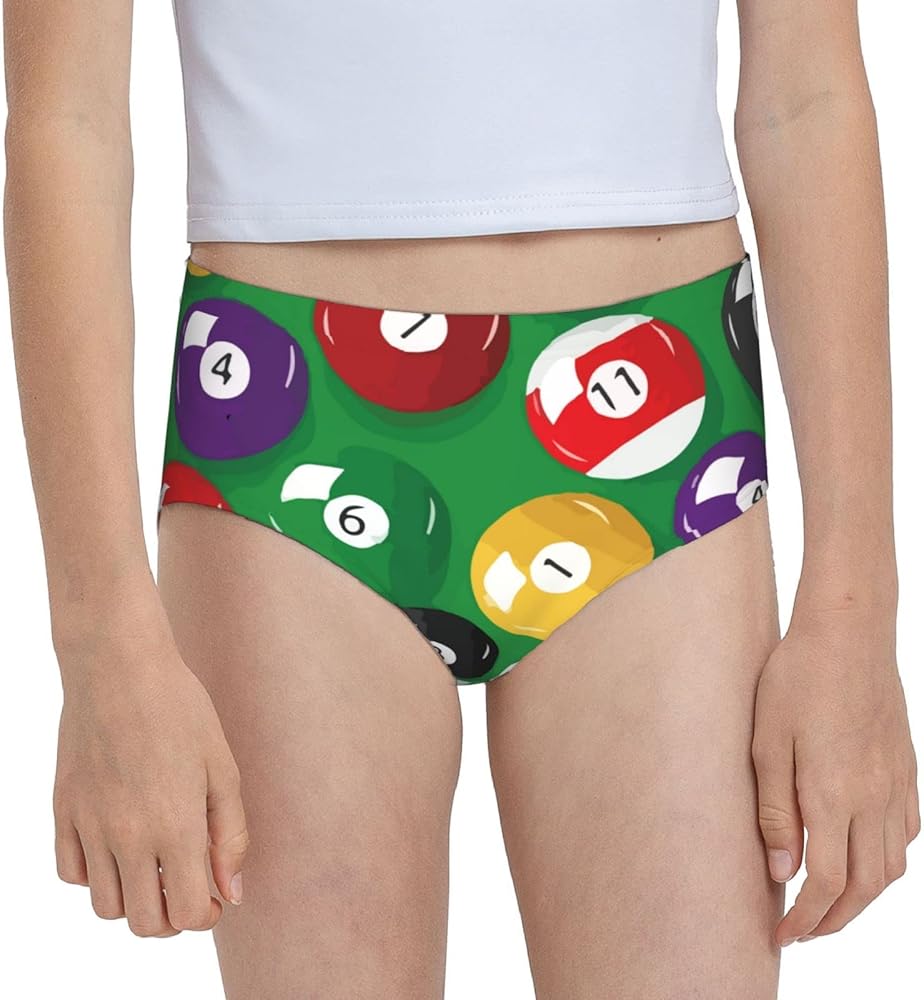 Augenstern Cotton Underwear Billiards-Full-Base-Pattern Girls'Briefs Soft Underpants