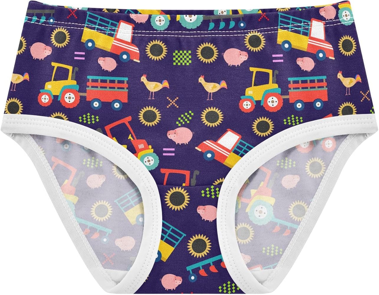 Girls' Soft Cotton Underwear Breathable Toddler Briefs Kids Undies Comfort Panties