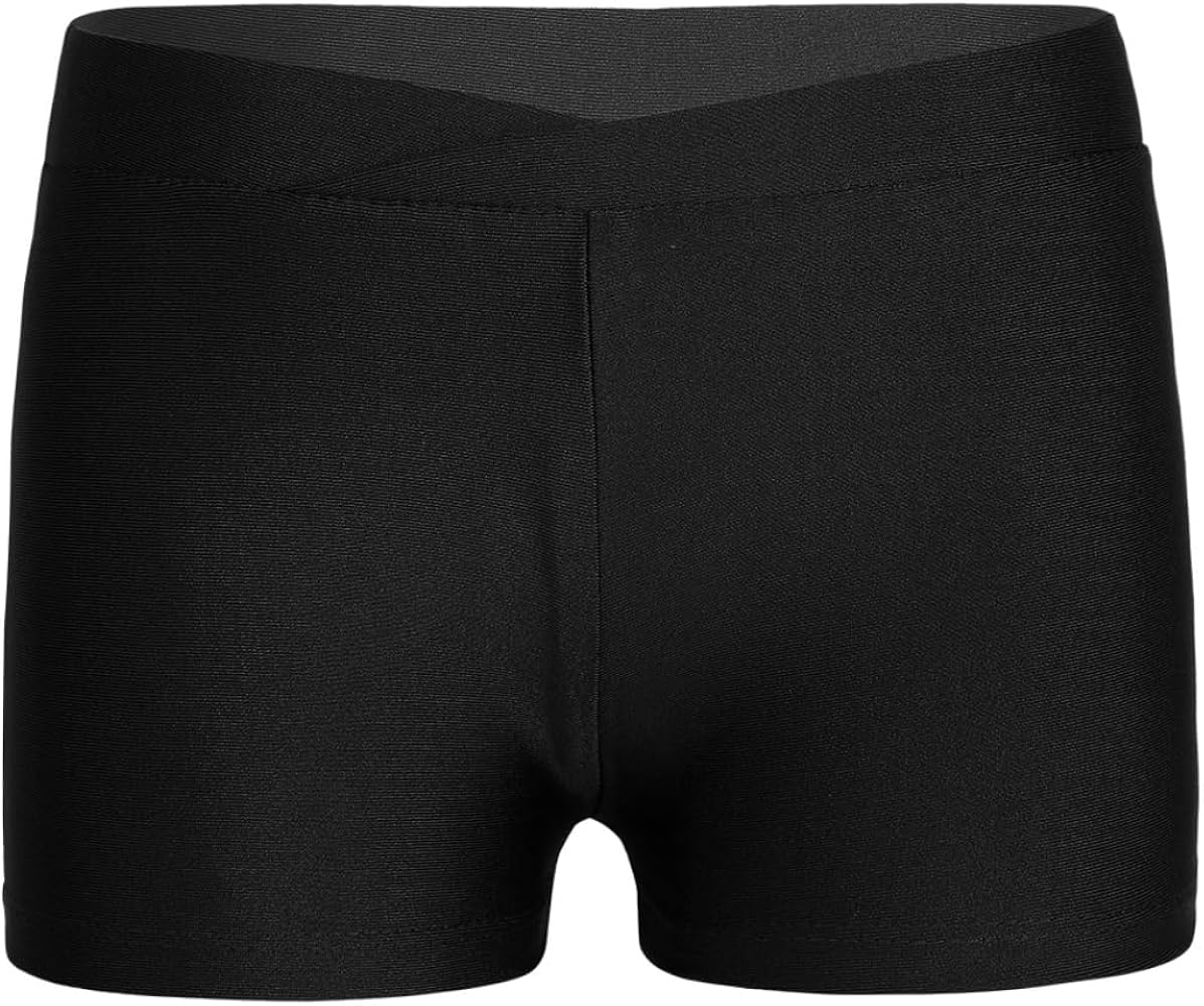 Athletic Gymnastics Shorts Girls Kids Dance Shorts for Tumbling Volleyball Cheer Ballet