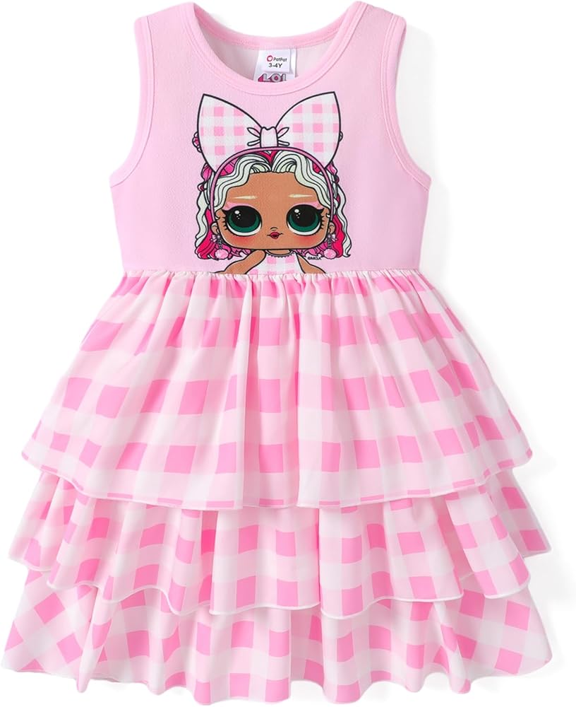 L.O.L. Surprise! Toddler Girl Dress Tutu Layered Ruffle Cake Sundress Party Birthday Dresses