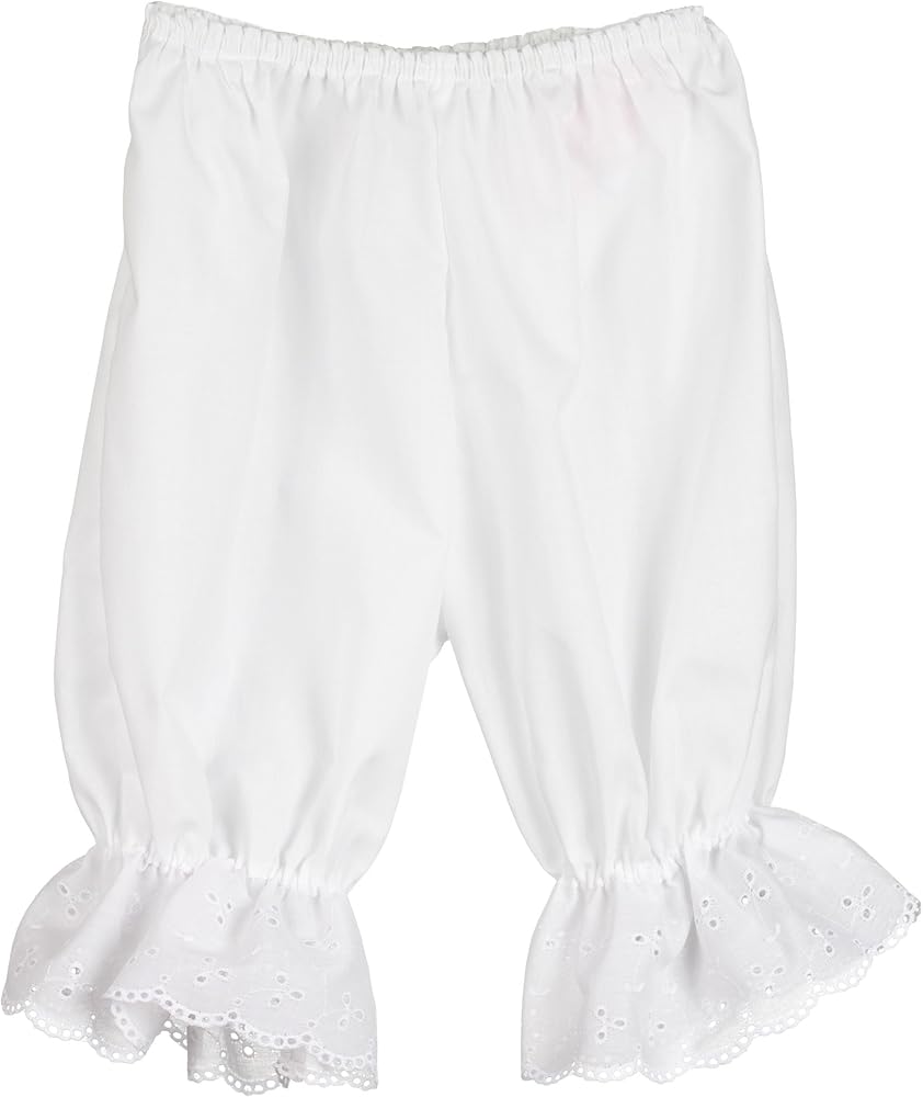 Little Girls White Pantaloon Pettipants Bloomer Under-Pants 4