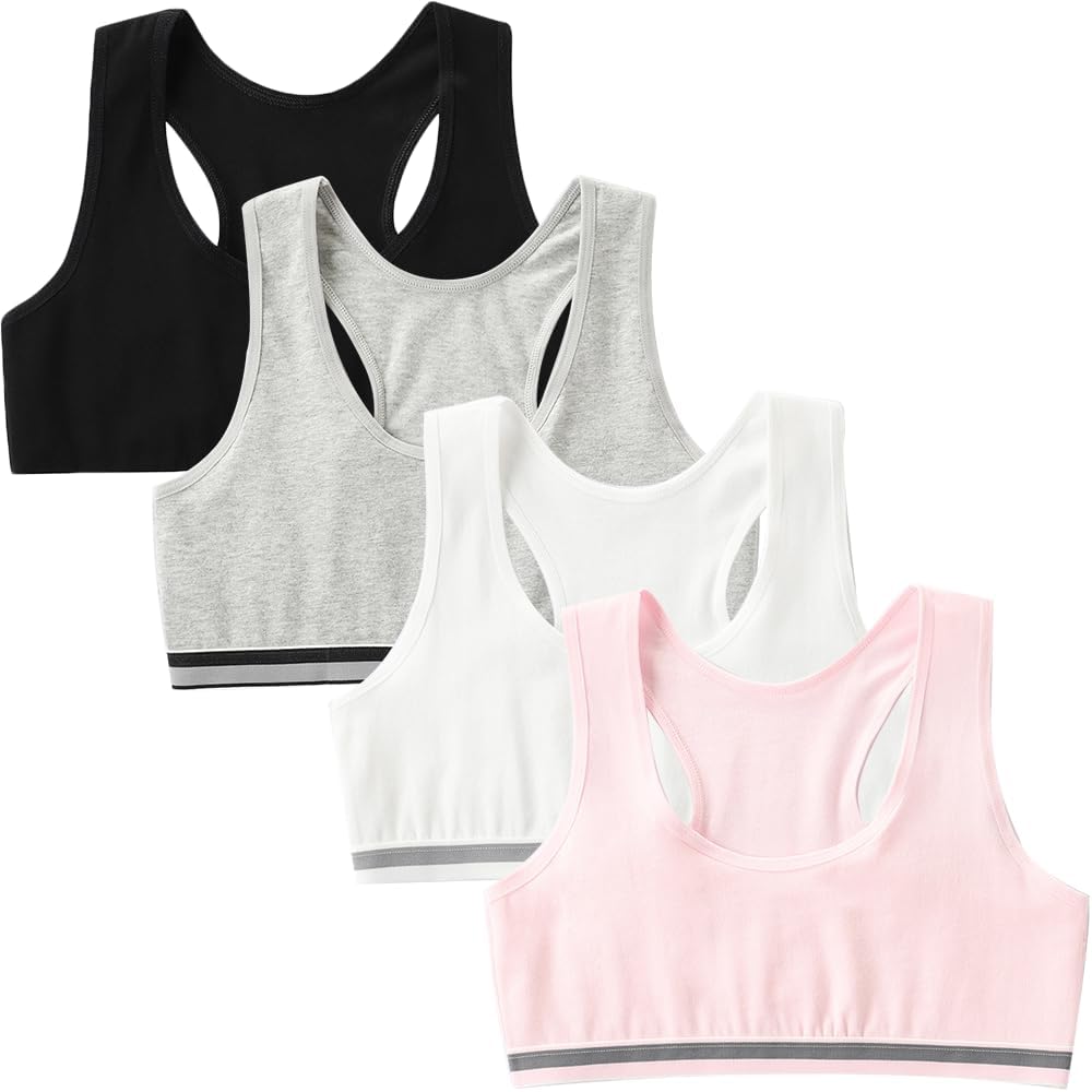 Bras for Girls Seamless Cami Bralettes Sports Solid Vest Unpadded Bra