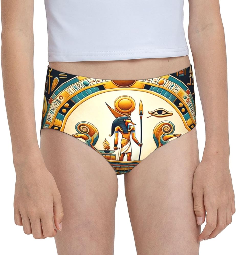 Augenstern Cotton Underwear Ancient-Egyptian-Boat Girls'Briefs Soft Underpants