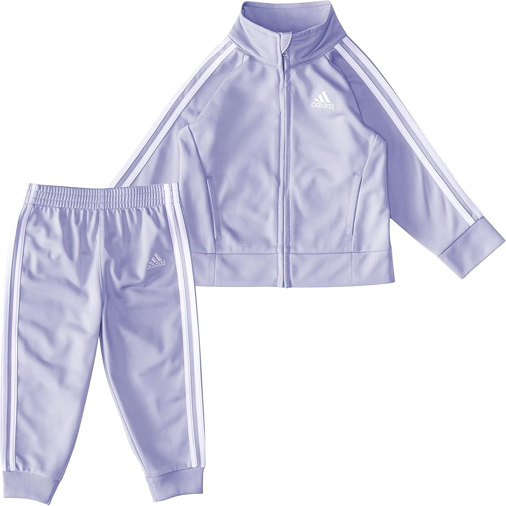 adidas girls 2-piece Classic Tricot Track Suit With Jacket & Pants