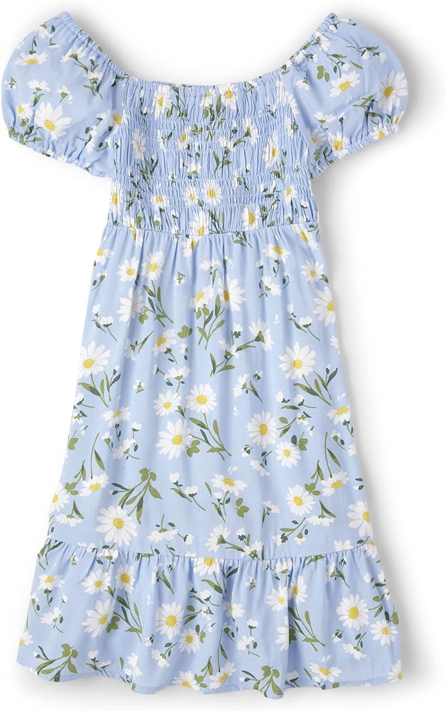 The Children's Place girls Mommy And Me Floral Smocked Dress