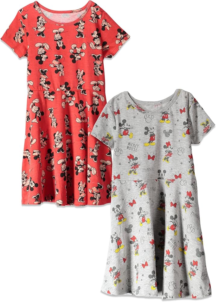 Disney Minnie Mouse Mickey Mouse 2 Pack Dresses Infant to Little Kid