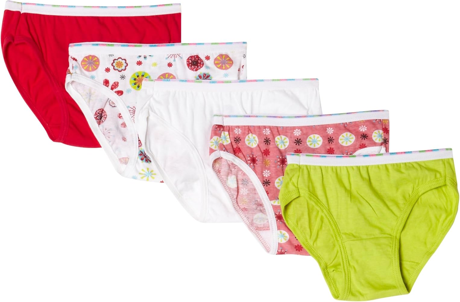 Hanes Girls Big Girls' Classic Low Rise Brief (Pack Of 5)