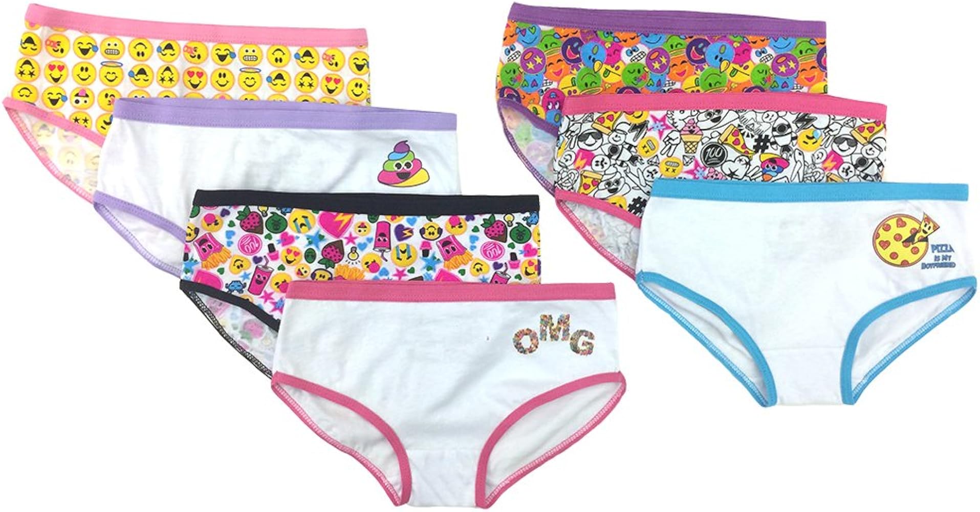 Little 7pk Girl Panty, asst, 4