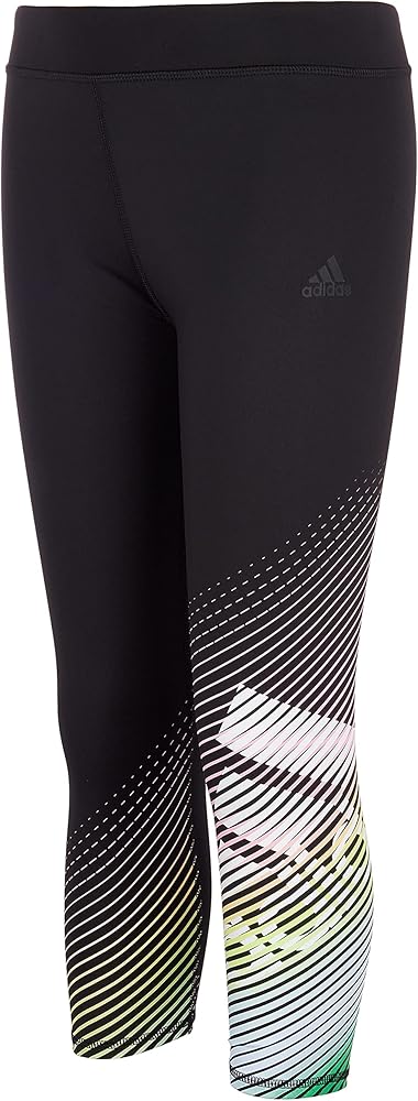 adidas Girls' Aeroready Innovation Graphic 7/8" Tights