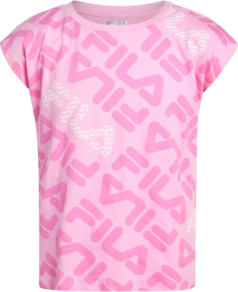 Fila Girls' Active T-Shirt - Lightweight Performance Shirt for Girls - Kids Athletic Sports Tee (Size: 7-16)