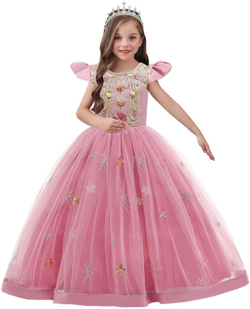 MYRISAM 2-12T Girls Princess Pageant Tulle Dress Bridesmaid Wedding Prom Birthday Communion Party Dance Evening Ball Gowns